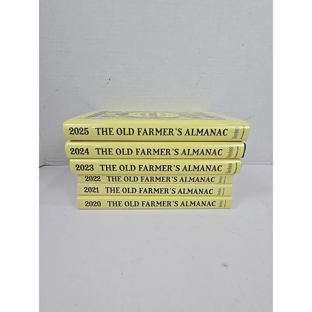 Lot Of 6 The Old Farmer's 2021 Through 2025 Almanacs 3 Soft And 3 Hardback NEW